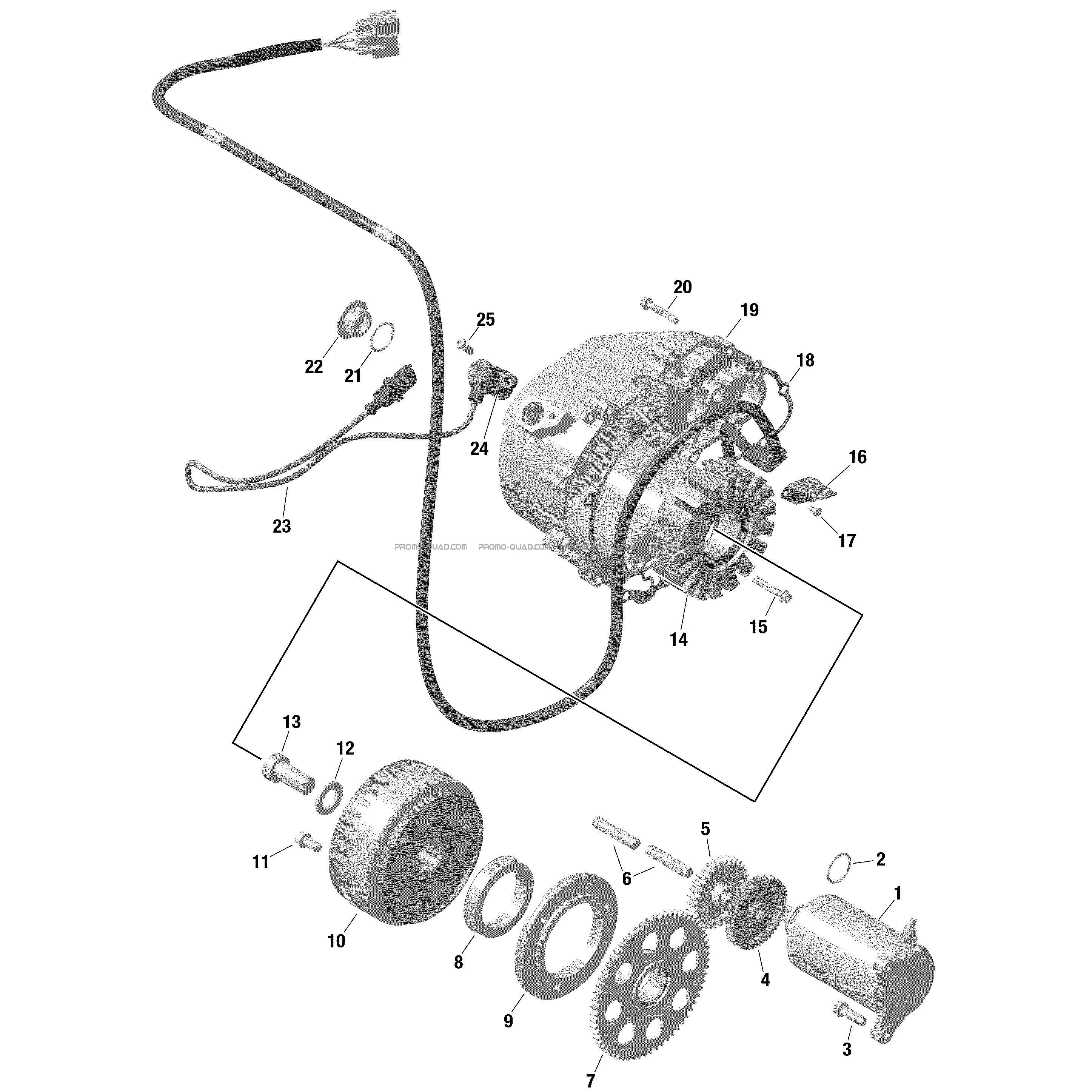 Rotax Magn To Et D Marreur Lectrique Pour Quad Can Am Toutes