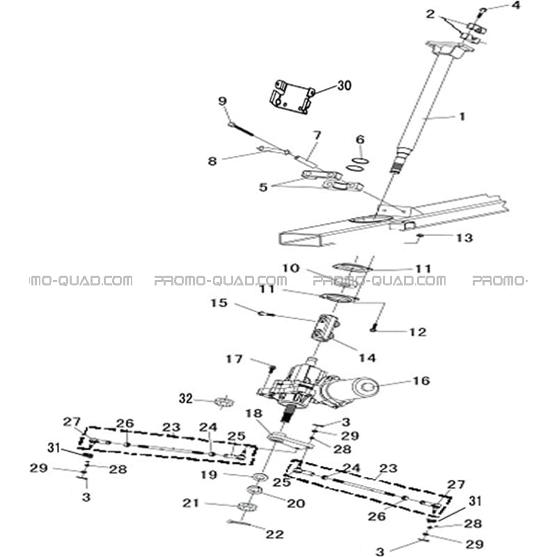 Colonne De Direction Pour Quad Hytrack Toutes Les Ann Es Toutes Les